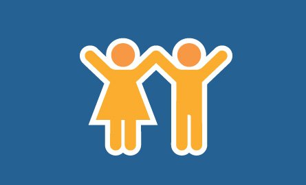 Boy and girl icon